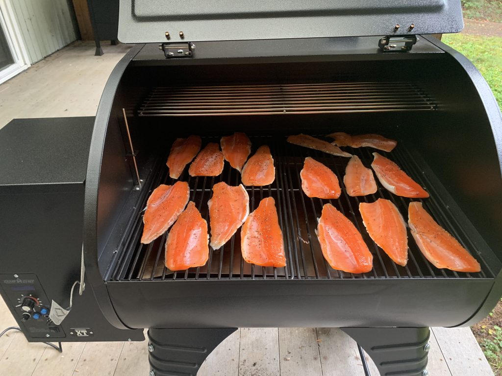 Smoking Kokanee on the pellet Grill 360 Fishing